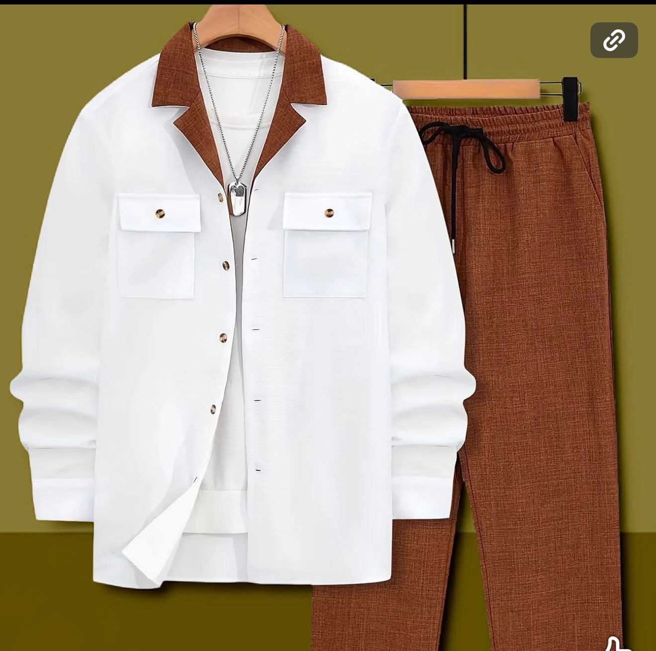 Rust Linen Pair