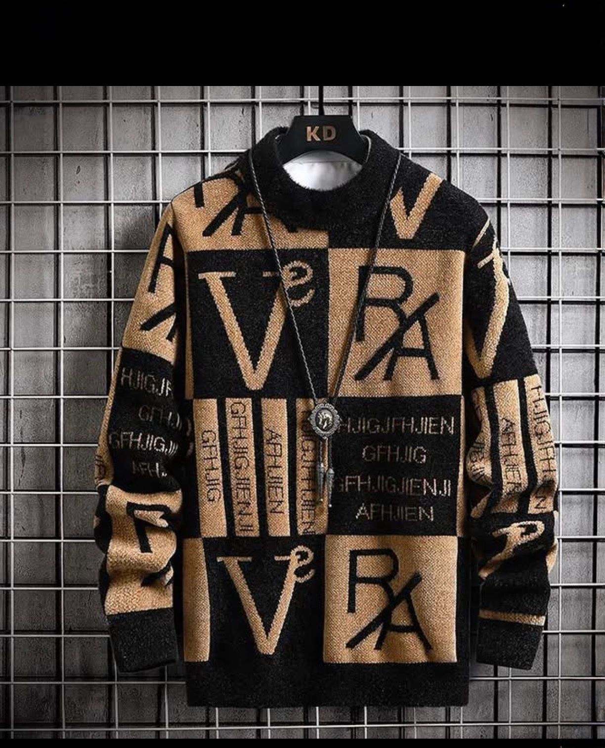 Alphabet Knit Sweater