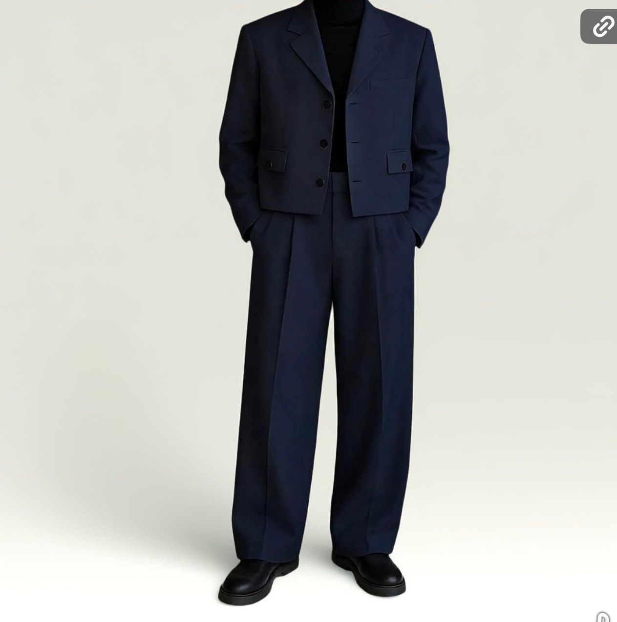 Midnight Wide-Leg Suit