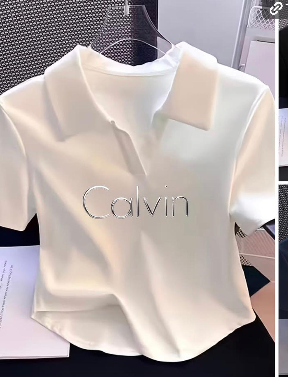 Calvin Silver Polo