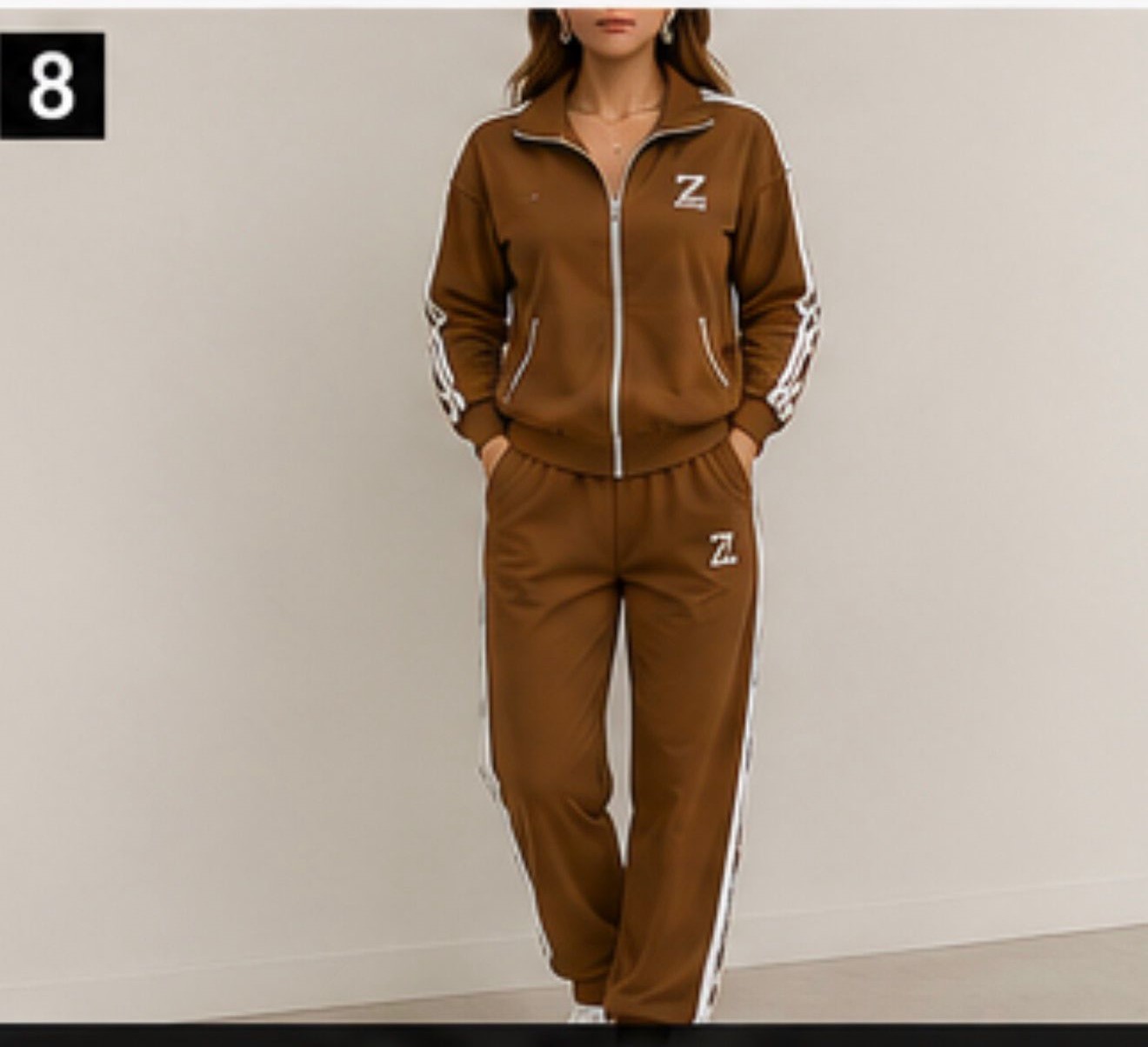 Cocoa Stripe Set