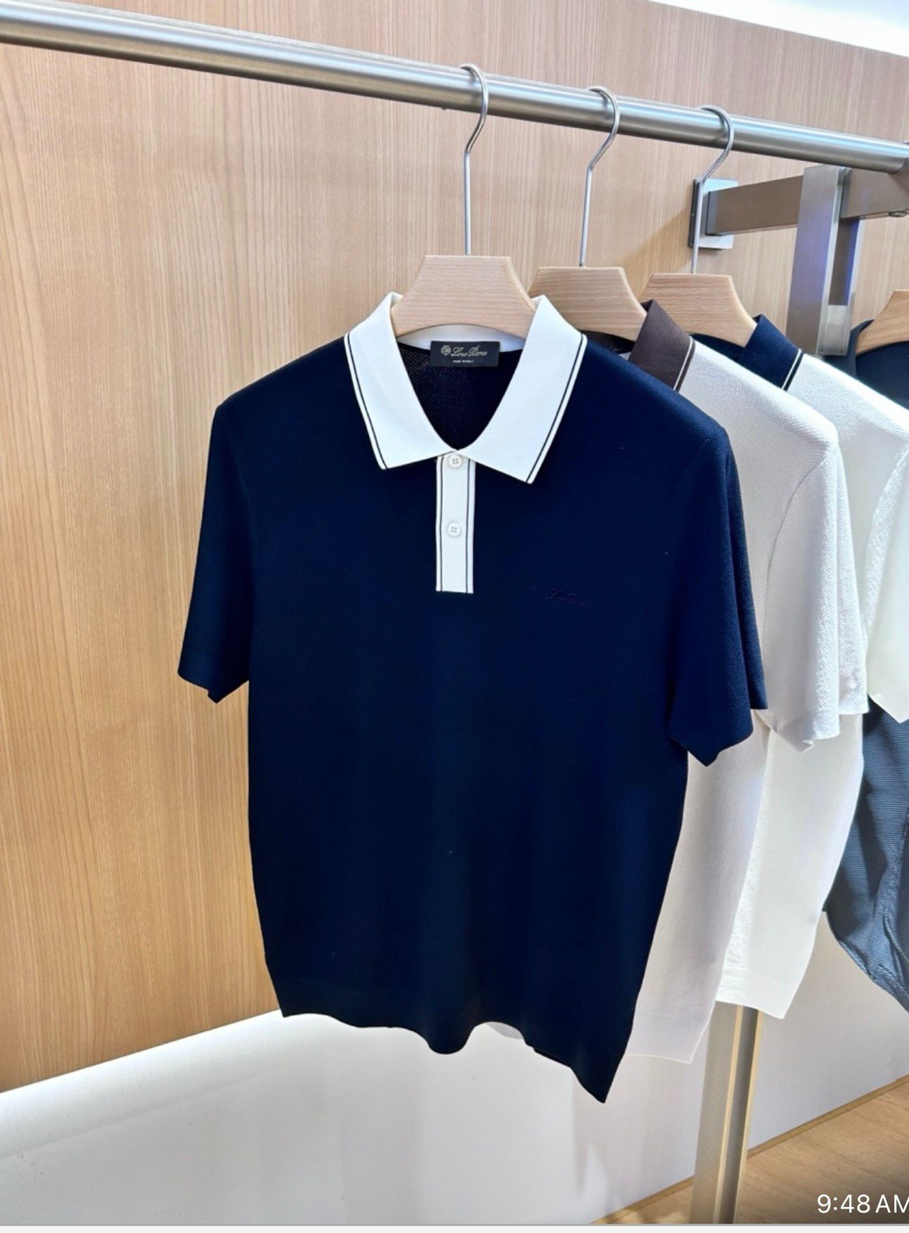Navy Tipped Polo